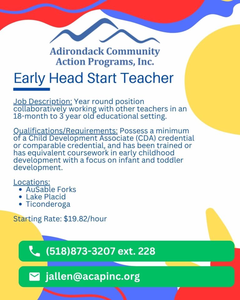 Early Childhood Educator Opportunities!